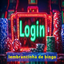 lembrancinha de bingo